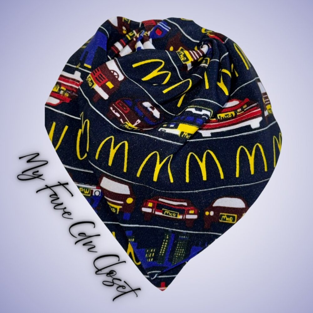 Vintage McDonald's Female Crew member clipon scarf